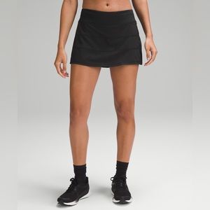 Lululemon NWT Pace Rival Long Tennis Skirt 10 Black